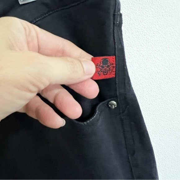 Tripp NYC Curve Black T-Back Skinny Jeans - Picture 8 of 13